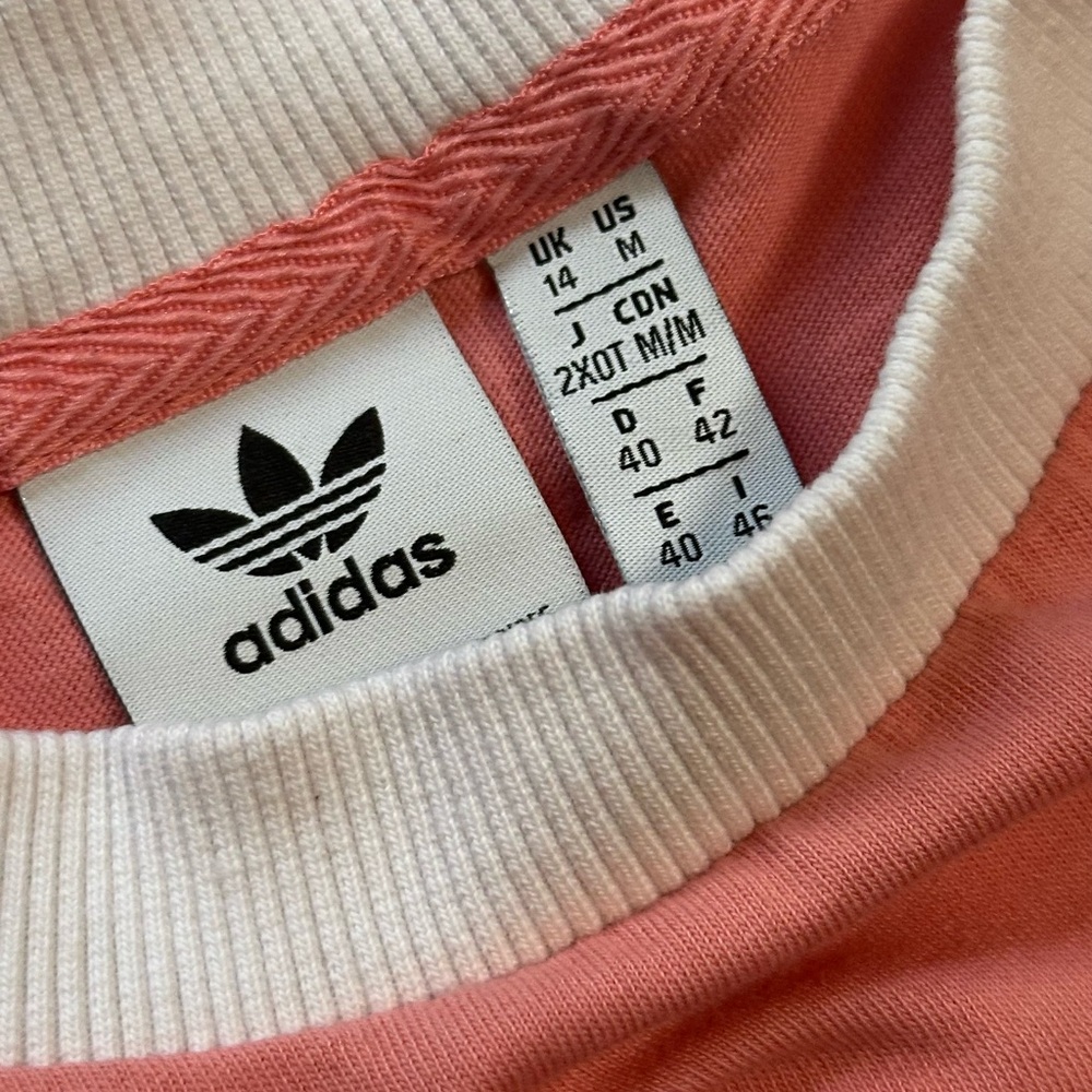 Adidas Pink Crew Ringer Tee - Picture 3 of 6
